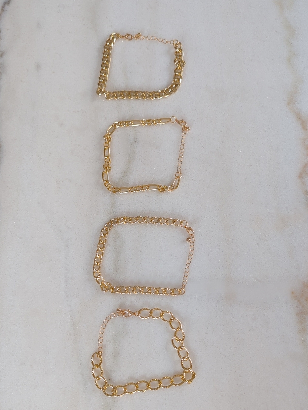 NWT Gold Link Bracelet Set